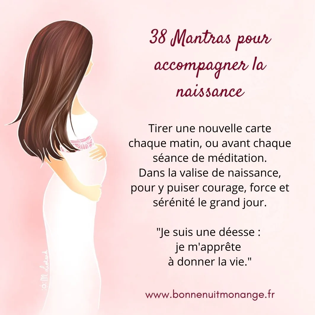 38 cartes Mantras pour préparer la Naissance - Grand format