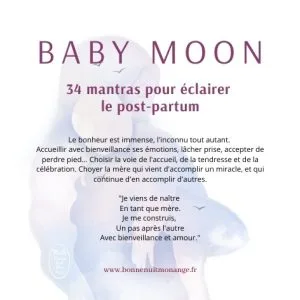 34 cartes Baby Moon pour éclairer le post-partum