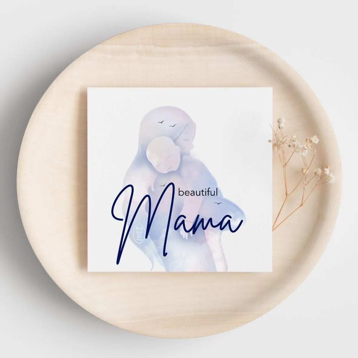 Beautiful Mama carte bonne nuit mon ange célébrer les mères la maternité en conscience soutenir choyer