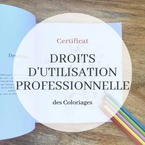 Droits d'utilisation des coloriages dans un cadre professionnel