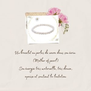 Coffret de Novembre - Bonne nuit mon ange 2022 bracelet mother of pearl nacre allaitement