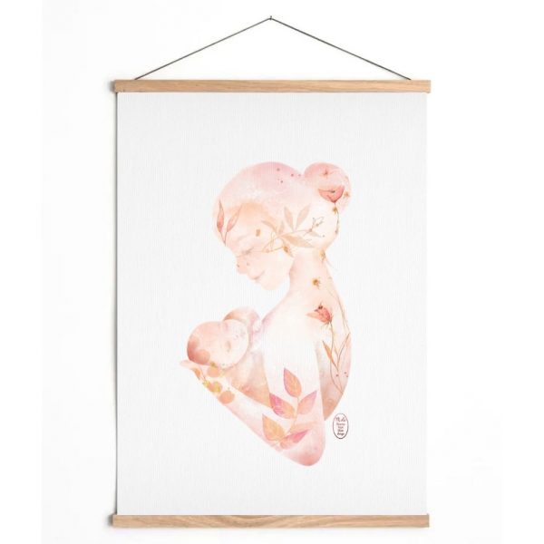 aquarelle maternité postpartum le mois d'or quatrième trimestre boonenuitmonange copyright 2024