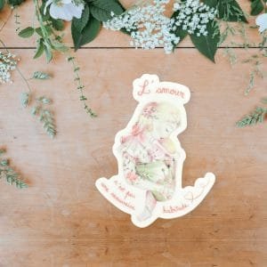 autocollant sticker l'amour n'est pas une mauvaise habitude maternité en conscience maternage proximal profiter de chaque instant bonnenuitmonange rappel