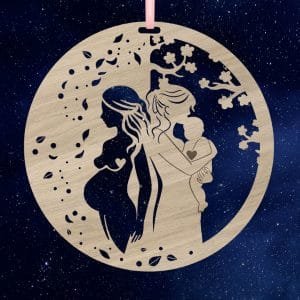 9 mois portail doula sage-femme ornement de noël boule tilleul maternité maman bébé grossesse enceinte maternage proximal enchanter rituel bonne nuit mon ange sapin
