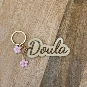 Porte-clés Doula et fleurs de cerisier