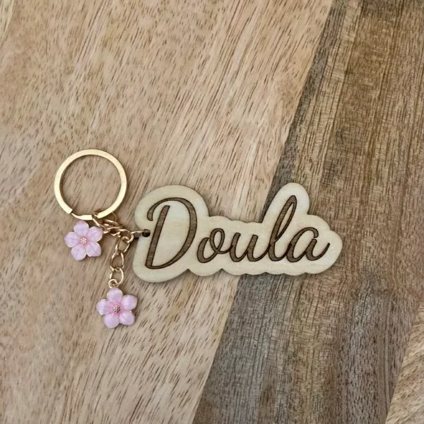 Porte-clés Doula et fleurs de cerisier