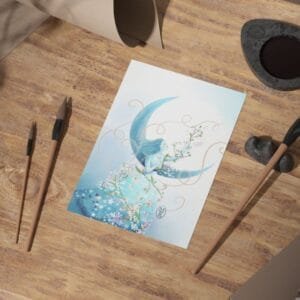 Affiche bonne nuit mon ange illustration il n'y a pas d'autre chemin que celui d'être soi 2025 leethérapie cheminer être soi-même