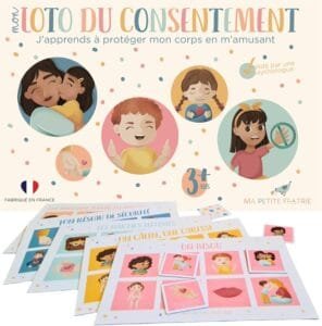 Mon Loto du Consentement – Jeu Éducatif pour Enfants dès 3 Ans, Outil Éducatif et Ludique - Prévention des Abus Sexuels, Apprentissage du Consentement - Validé par Psychologue